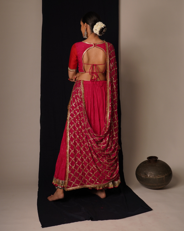Pink Lehenga Set