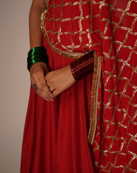 Red Lehenga Set