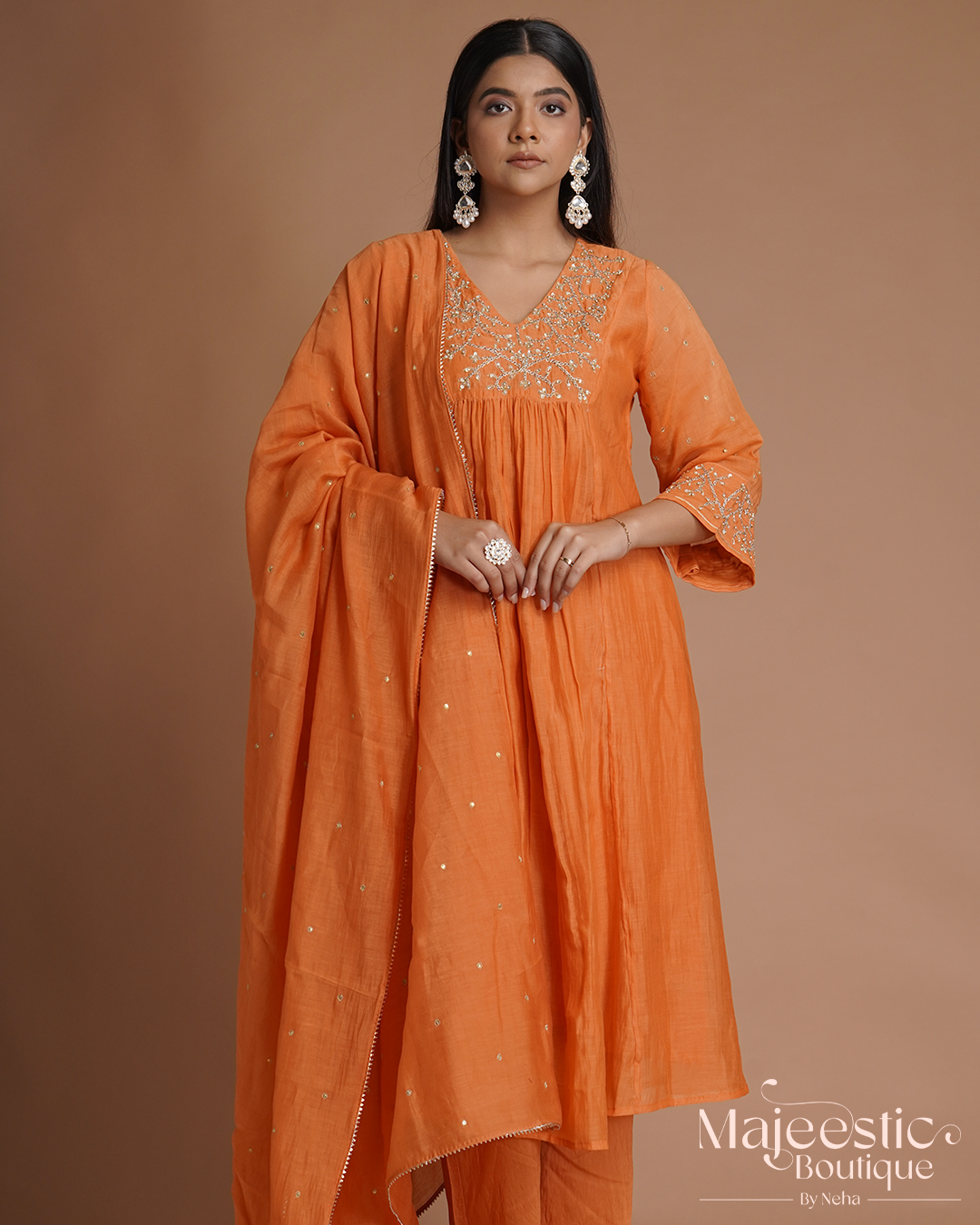 Saffron Kurta Set