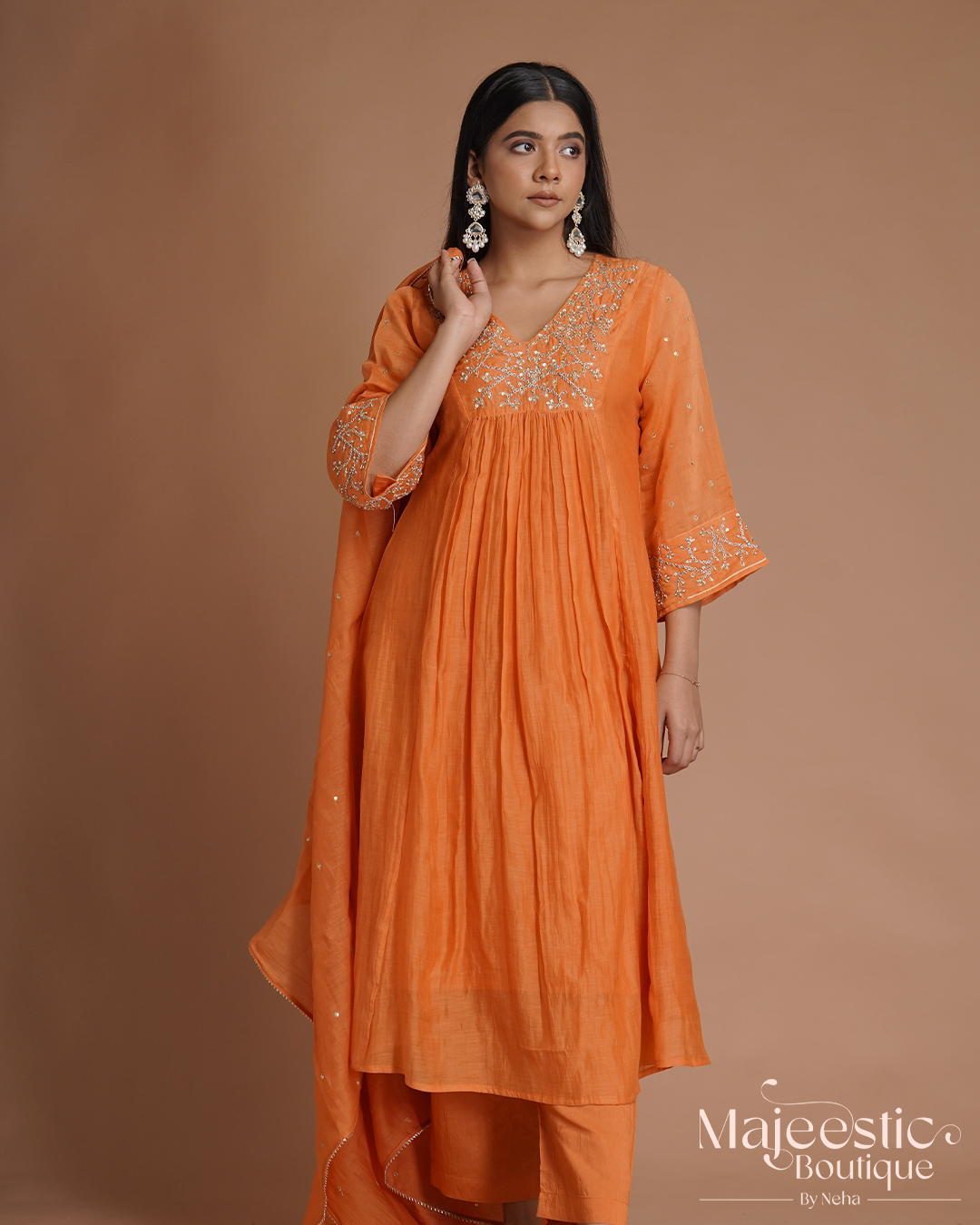 Saffron Kurta Set