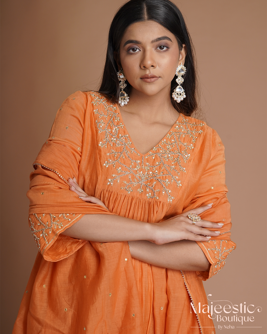 Saffron Kurta Set