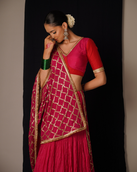 Pink Lehenga Set