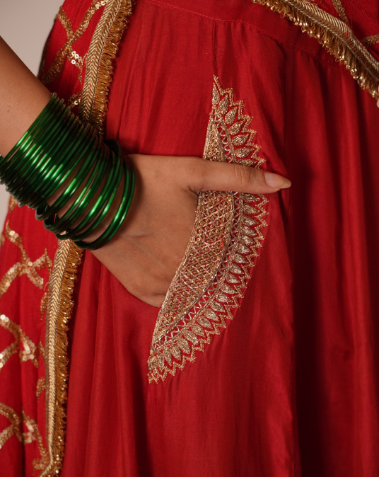 Red Lehenga Set