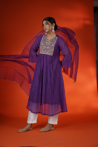 Violet Kurta Set