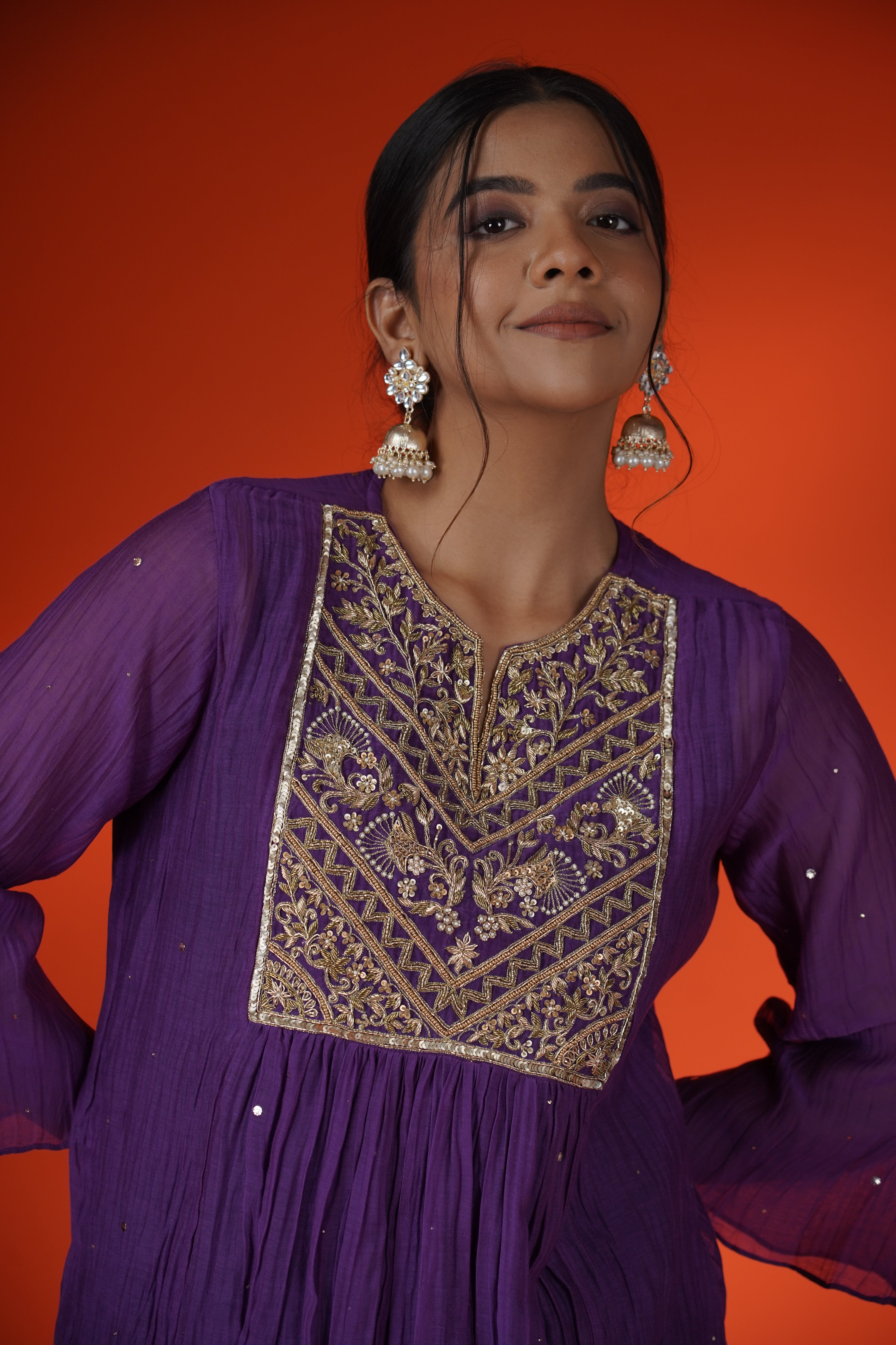 Violet Kurta Set