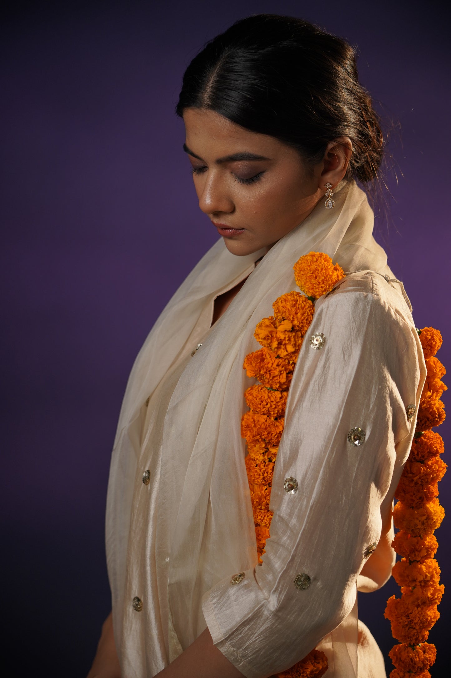 Ivory Grey Kurta Set