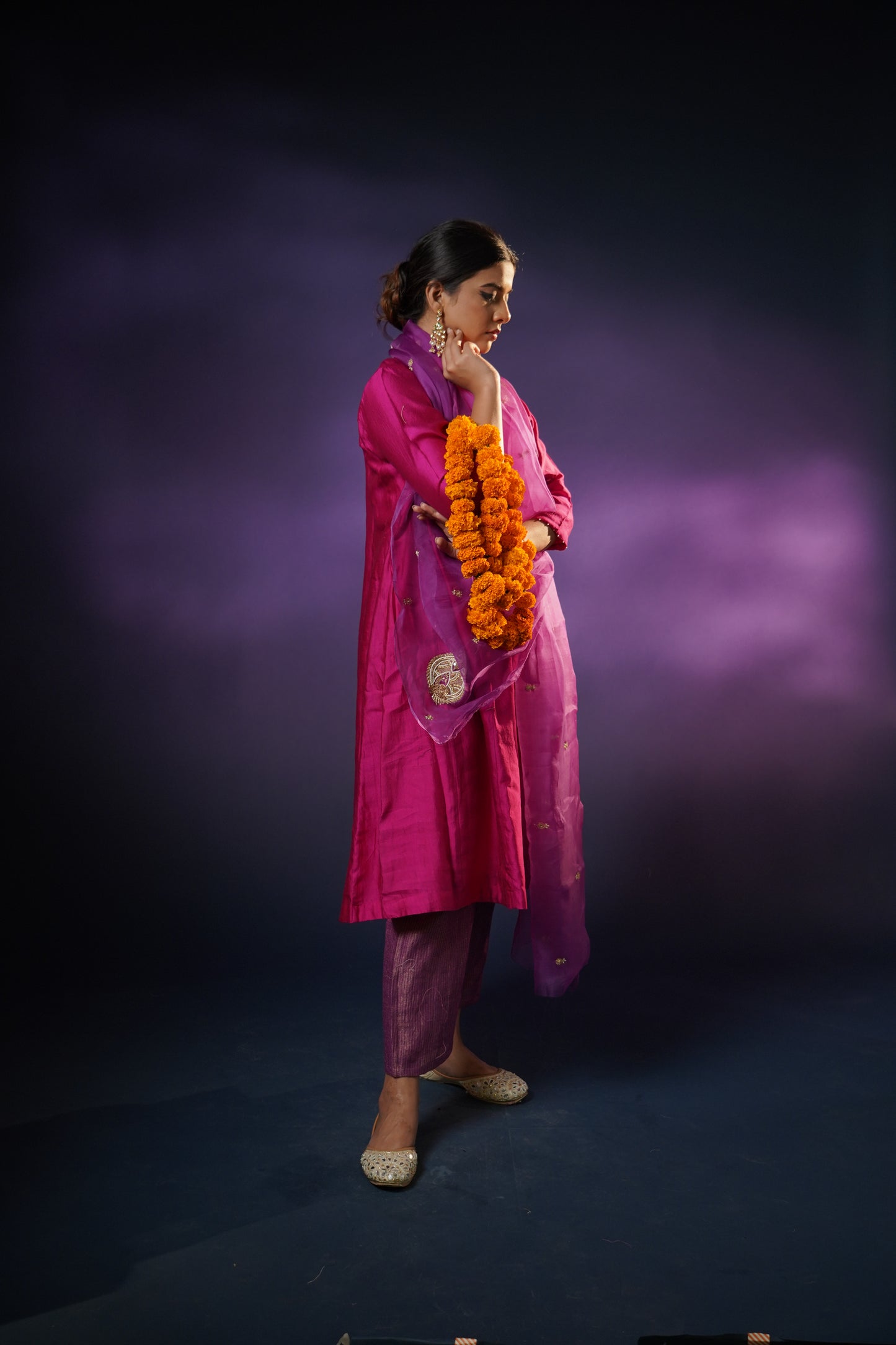 Hot Pink Kurta Set