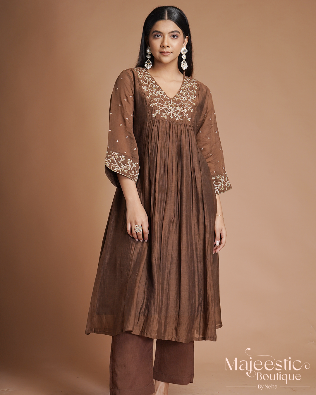 Brown Kurta Set