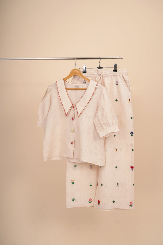 Ivory Linen Co-Ord Set