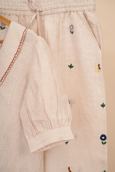 Ivory Linen Co-Ord Set
