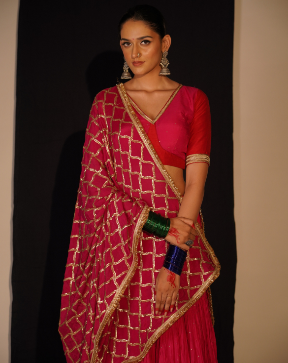 Pink Lehenga Set