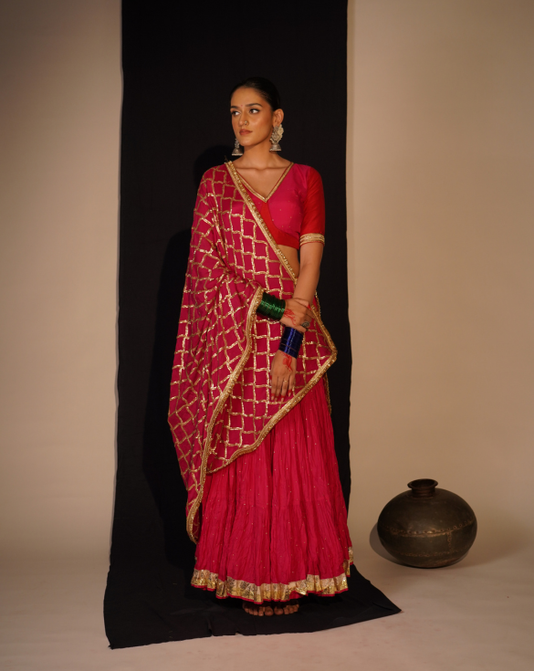 Pink Lehenga Set