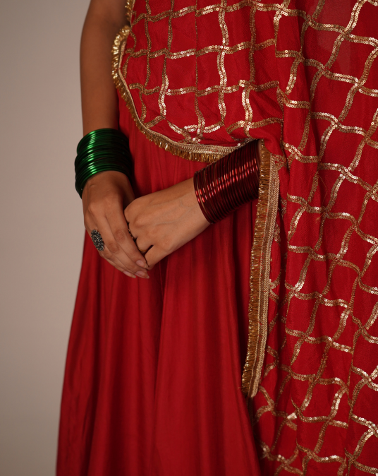 Red Lehenga Set