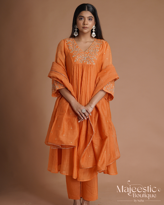 Saffron Kurta Set