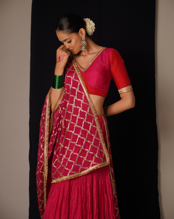 Pink Lehenga Set