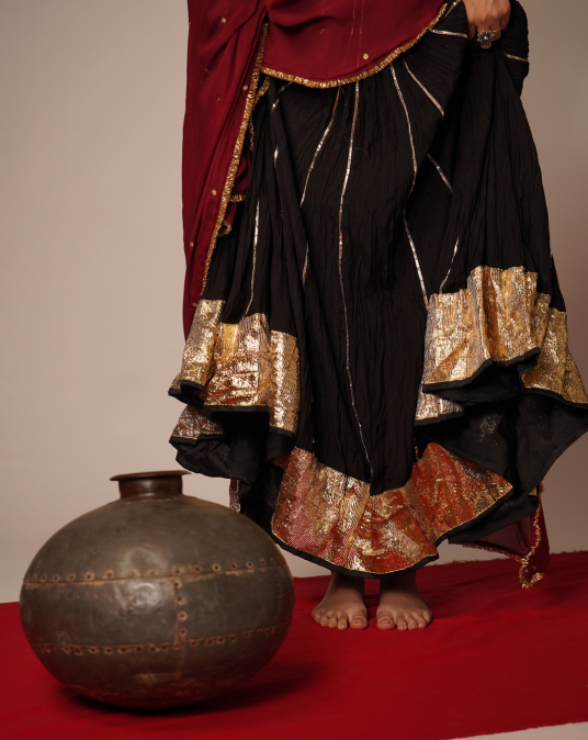 Black Lehenga Set