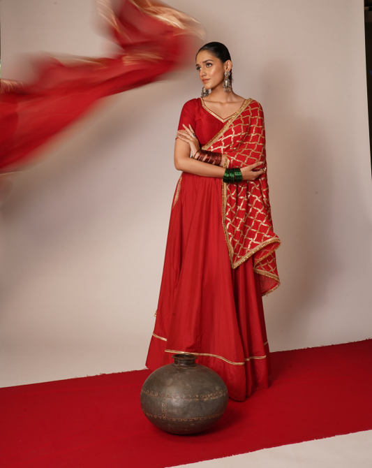 Red Lehenga Set
