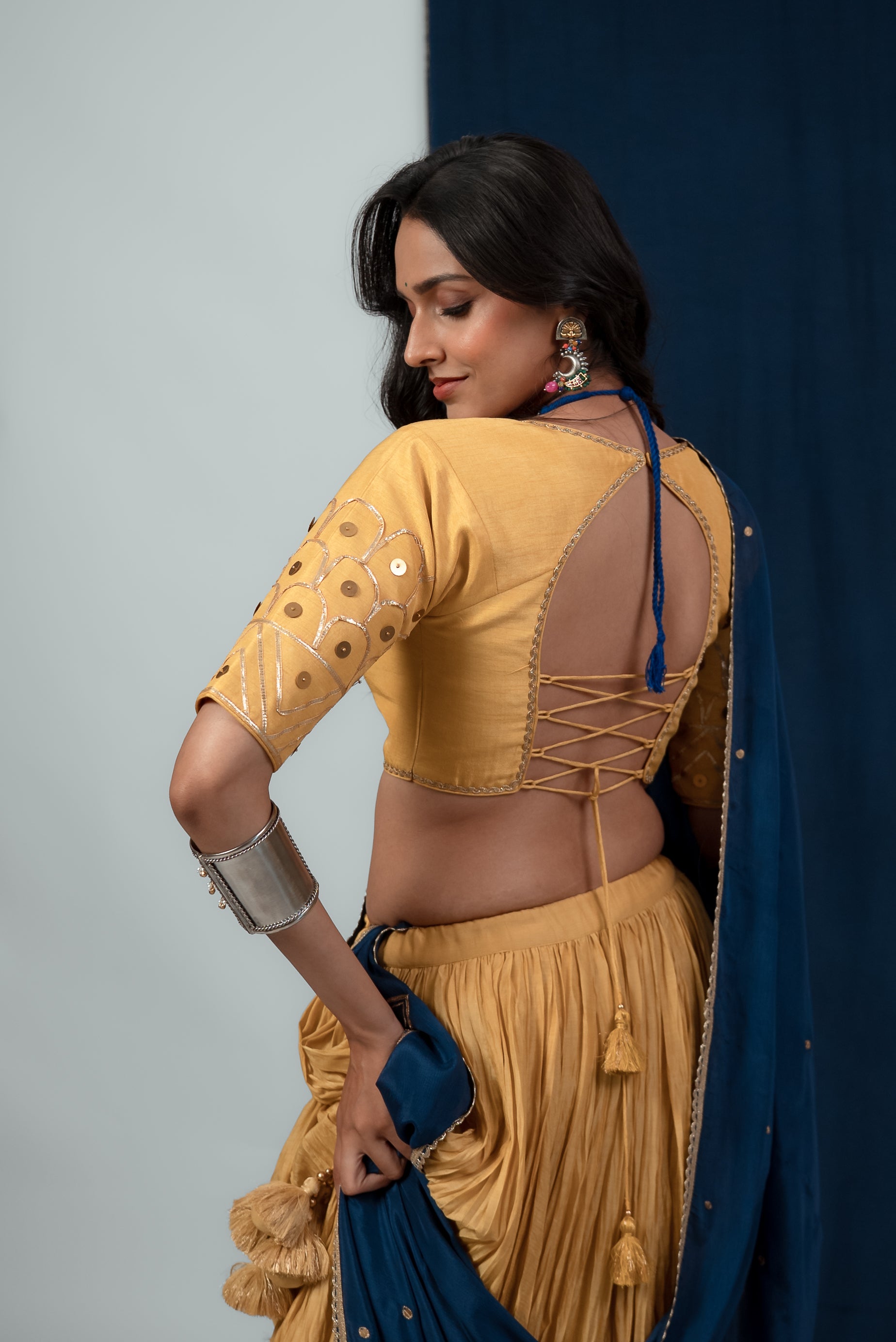 Sunheri Lehenga Set