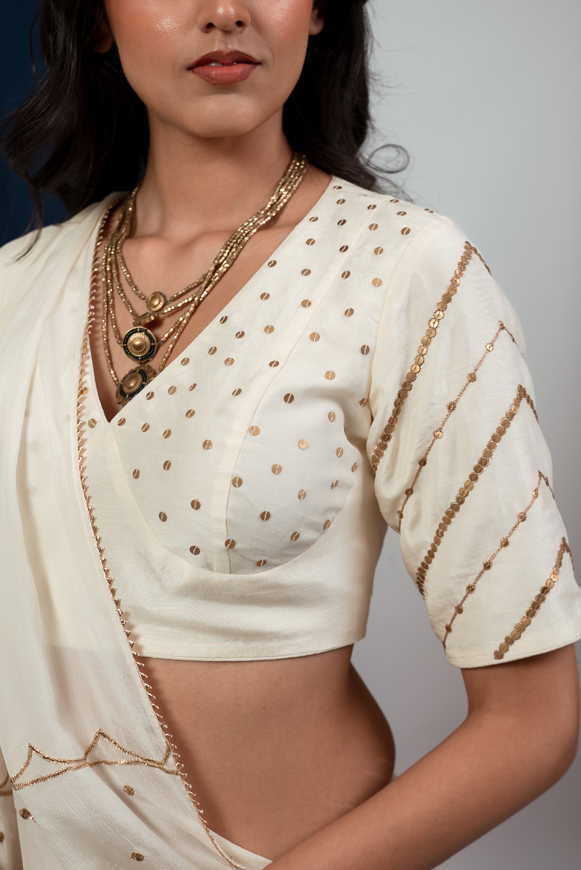 Saphed Lehenga Set