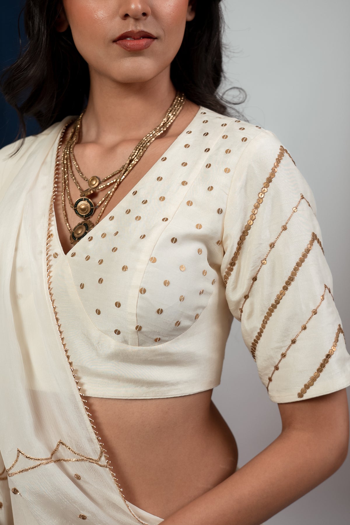 Saphed Lehenga Set