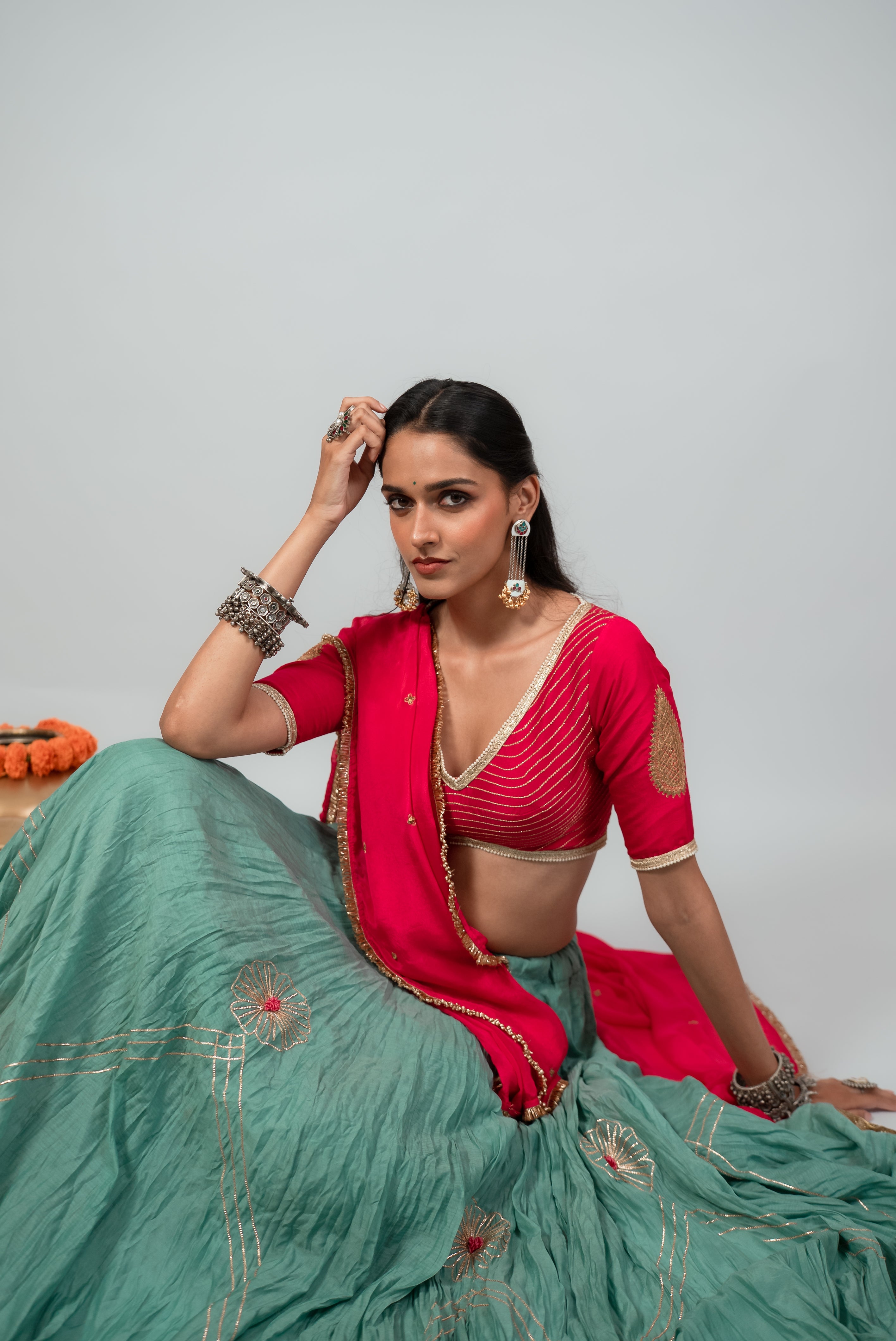 Satrangi Lehenga Set