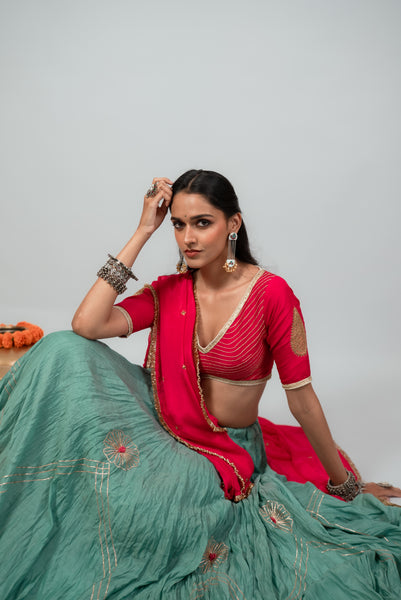 Satrangi Lehenga Set