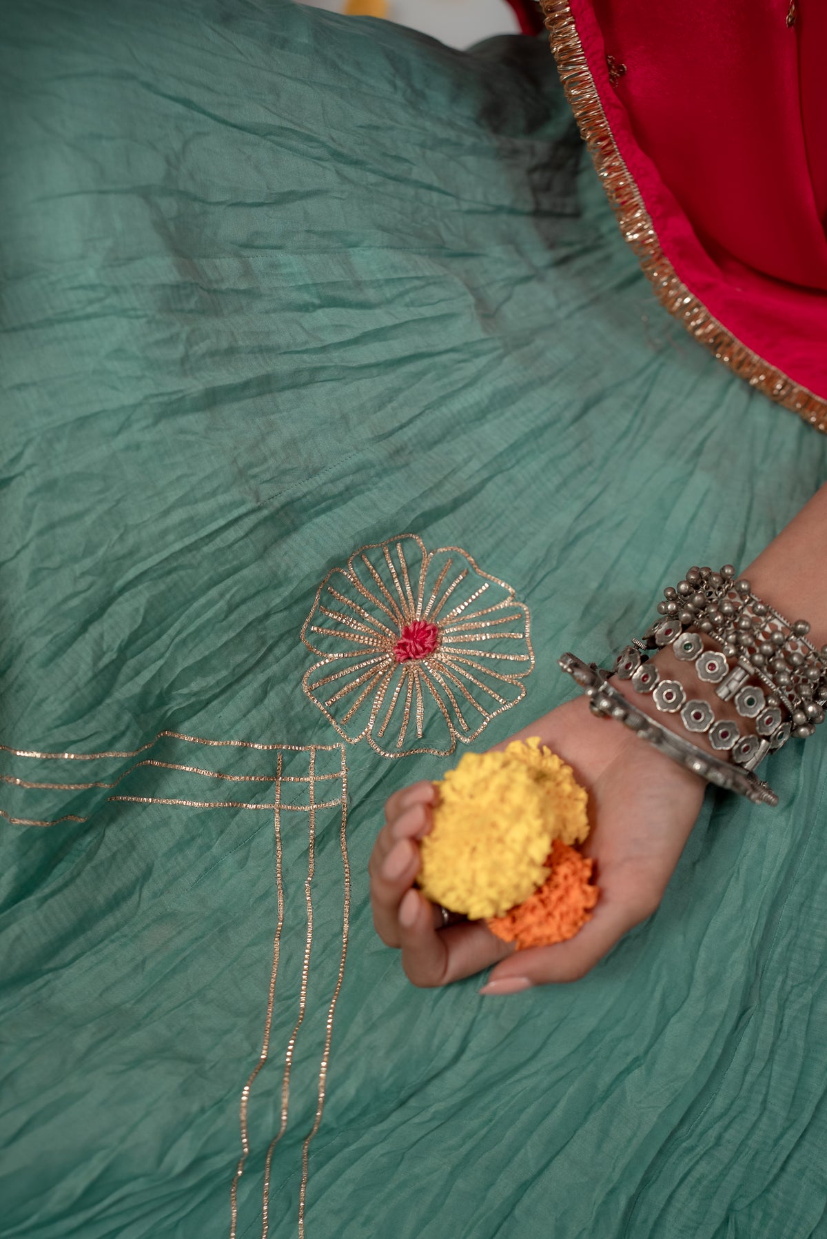 Satrangi Lehenga Set