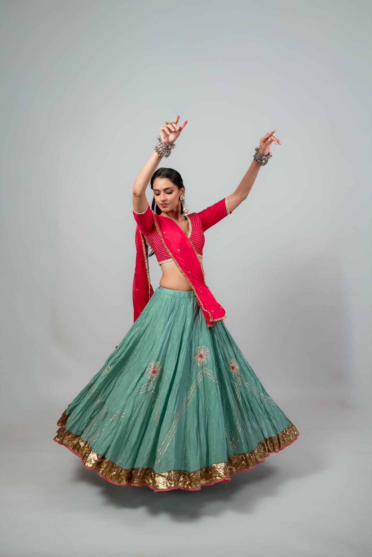 Satrangi Lehenga Set
