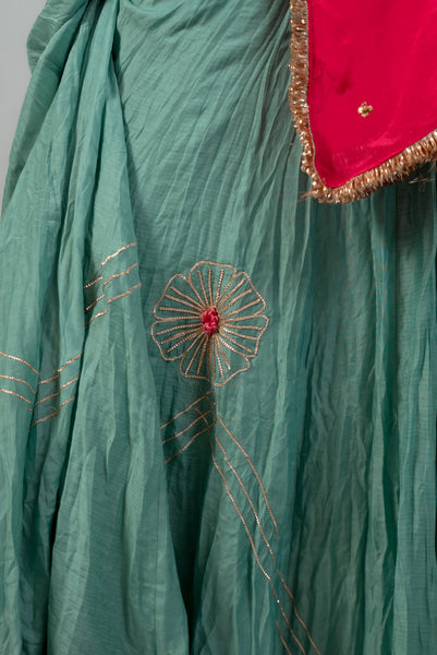 Satrangi Lehenga Set