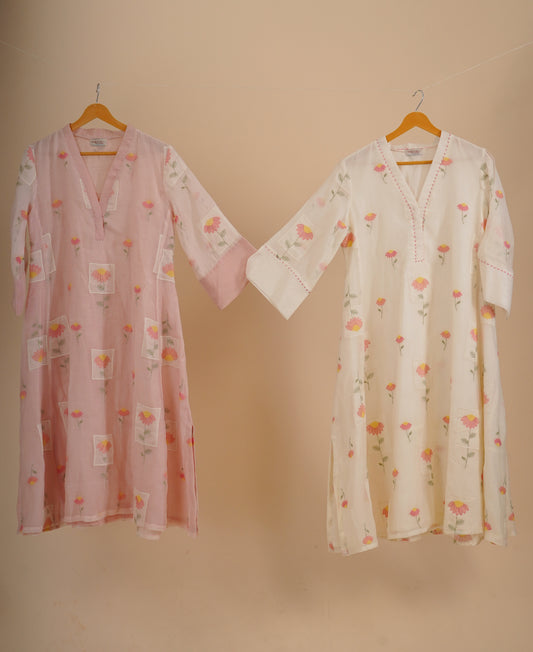 Ivory A-line Kurta