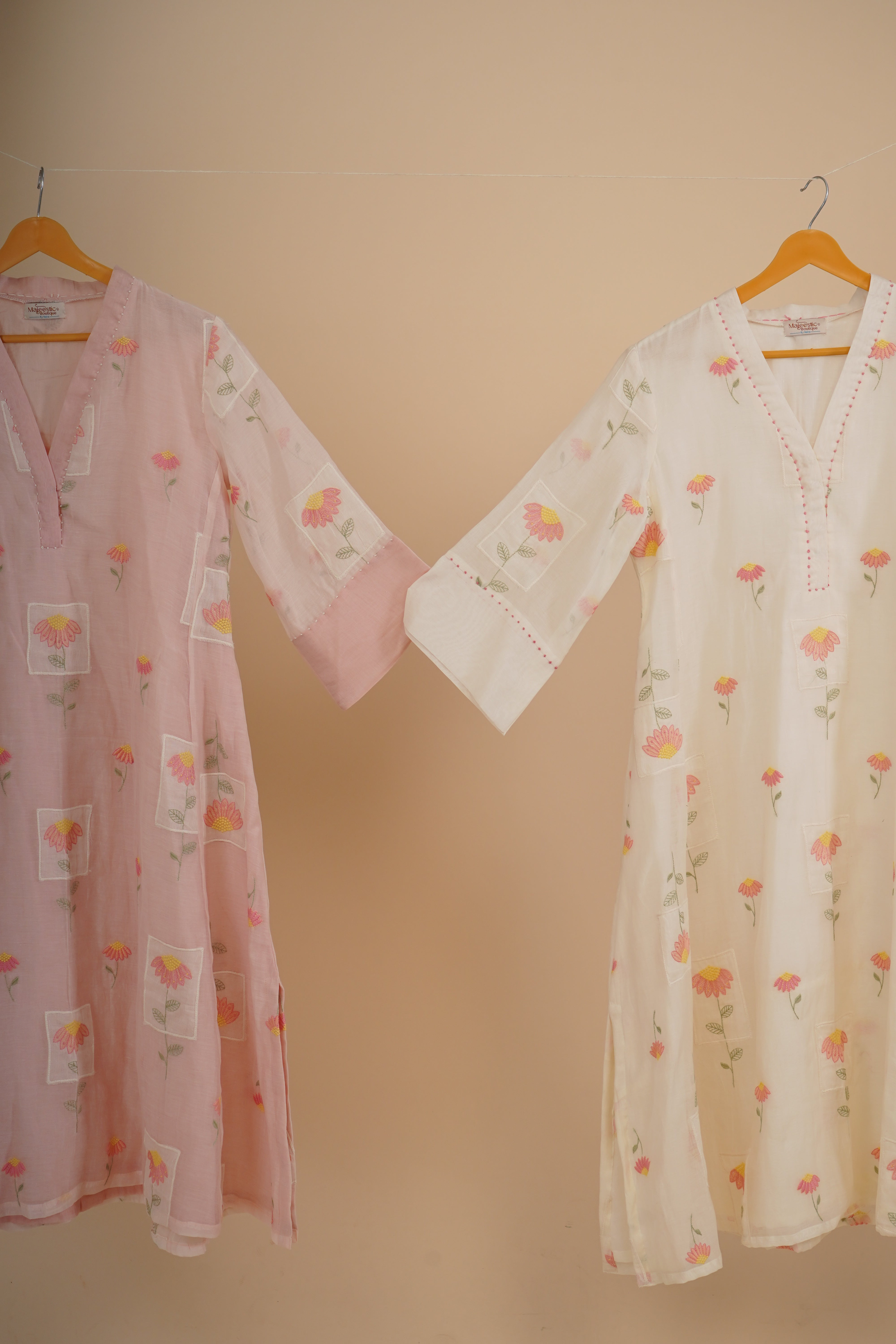 Ivory A-line Kurta