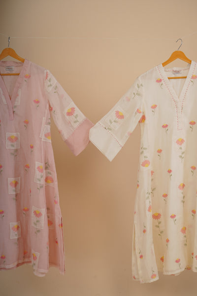 Ivory A-line Kurta
