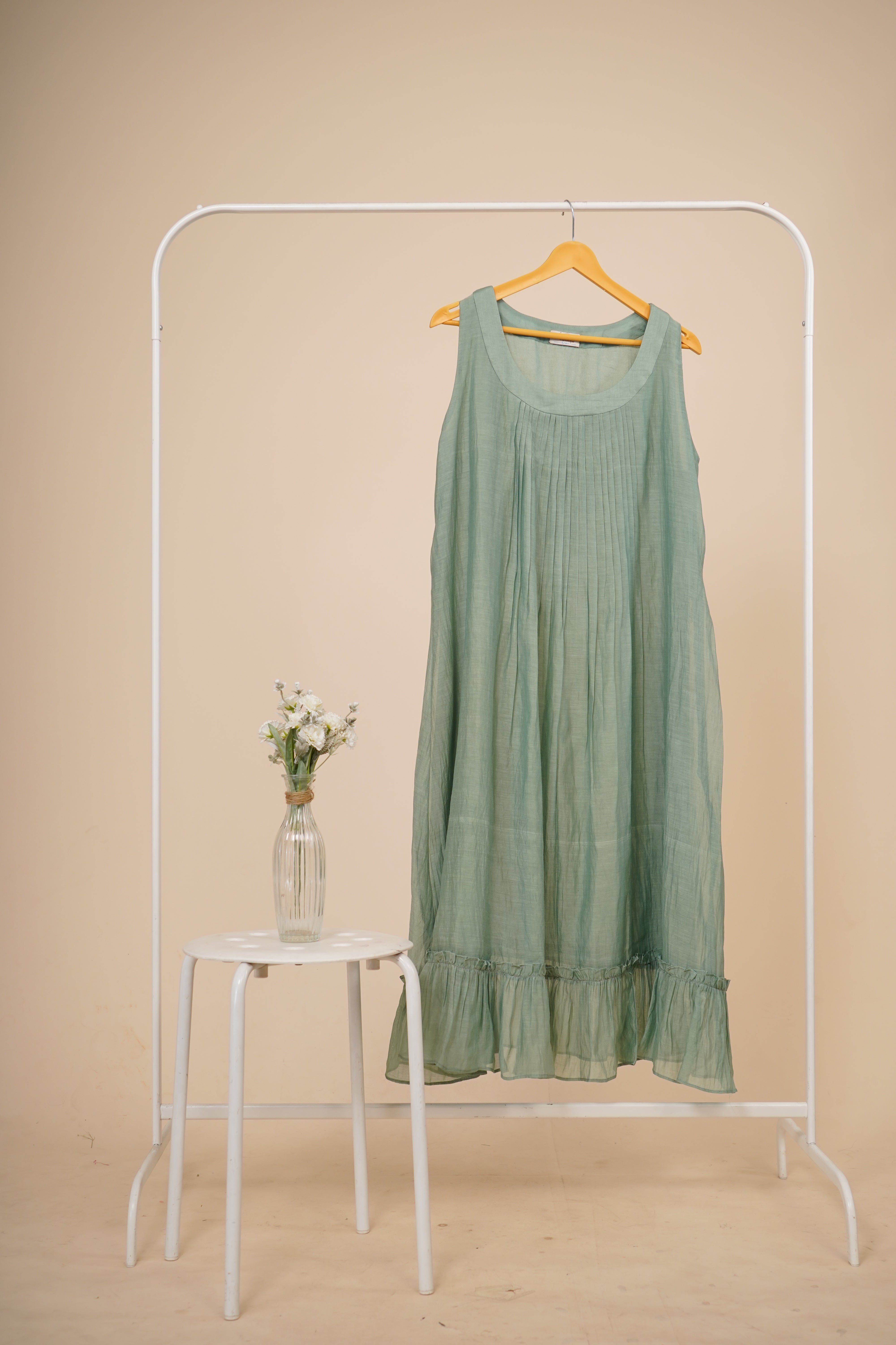 Sage Frill Dress