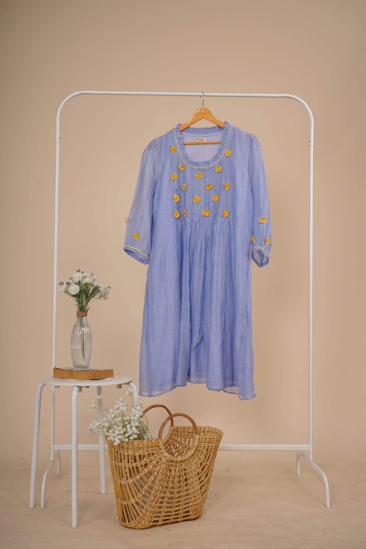 Lilac Pleated Dress