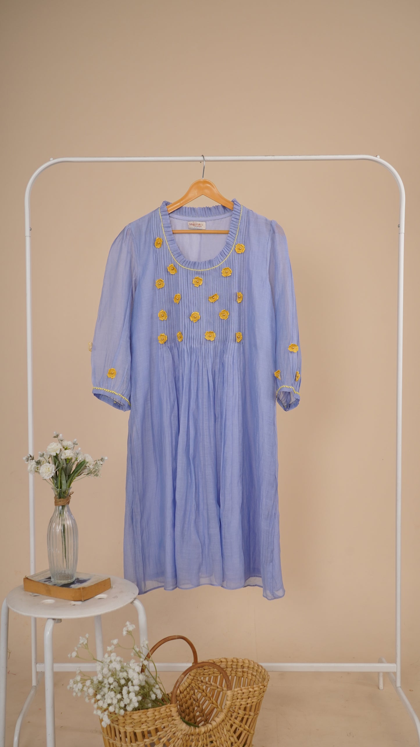 Lilac Pleated Dress