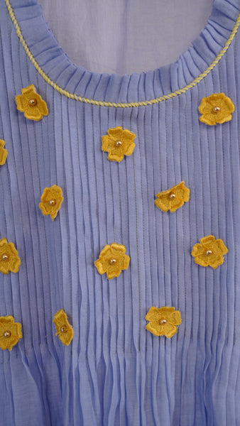 Lilac Pleated Dress