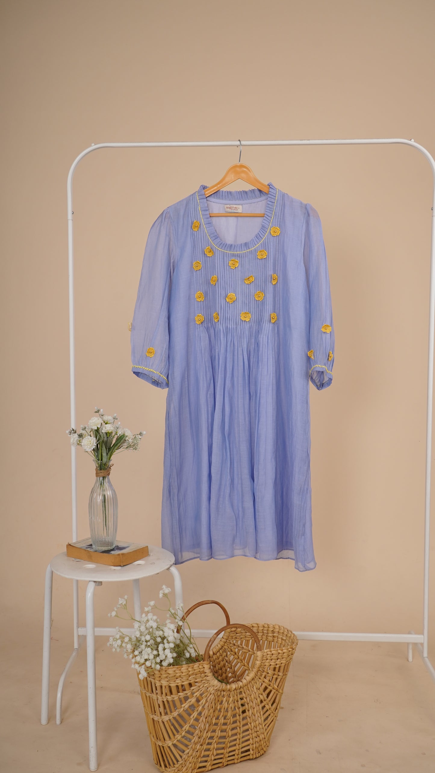Lilac Pleated Dress