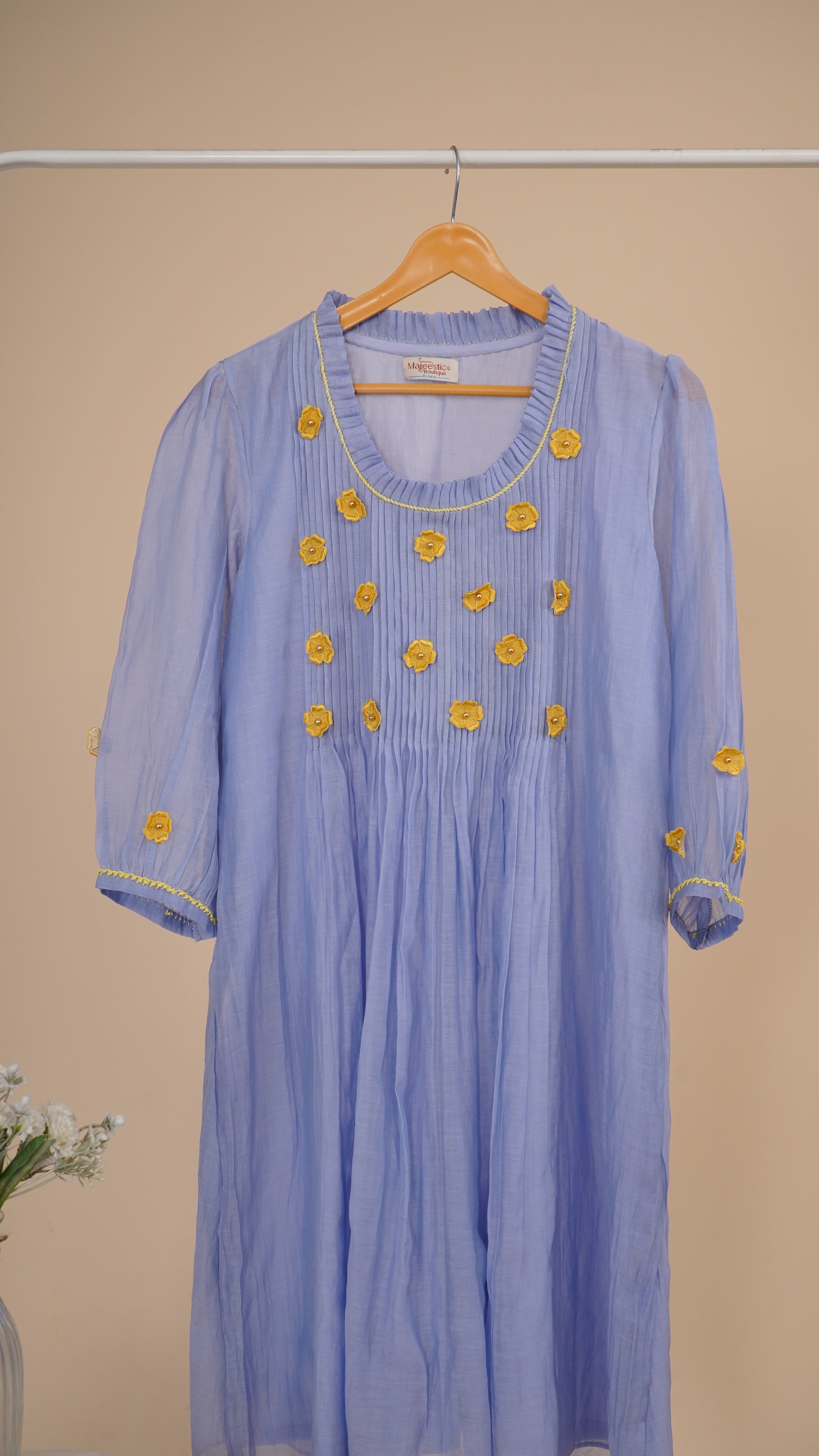 Lilac Pleated Dress