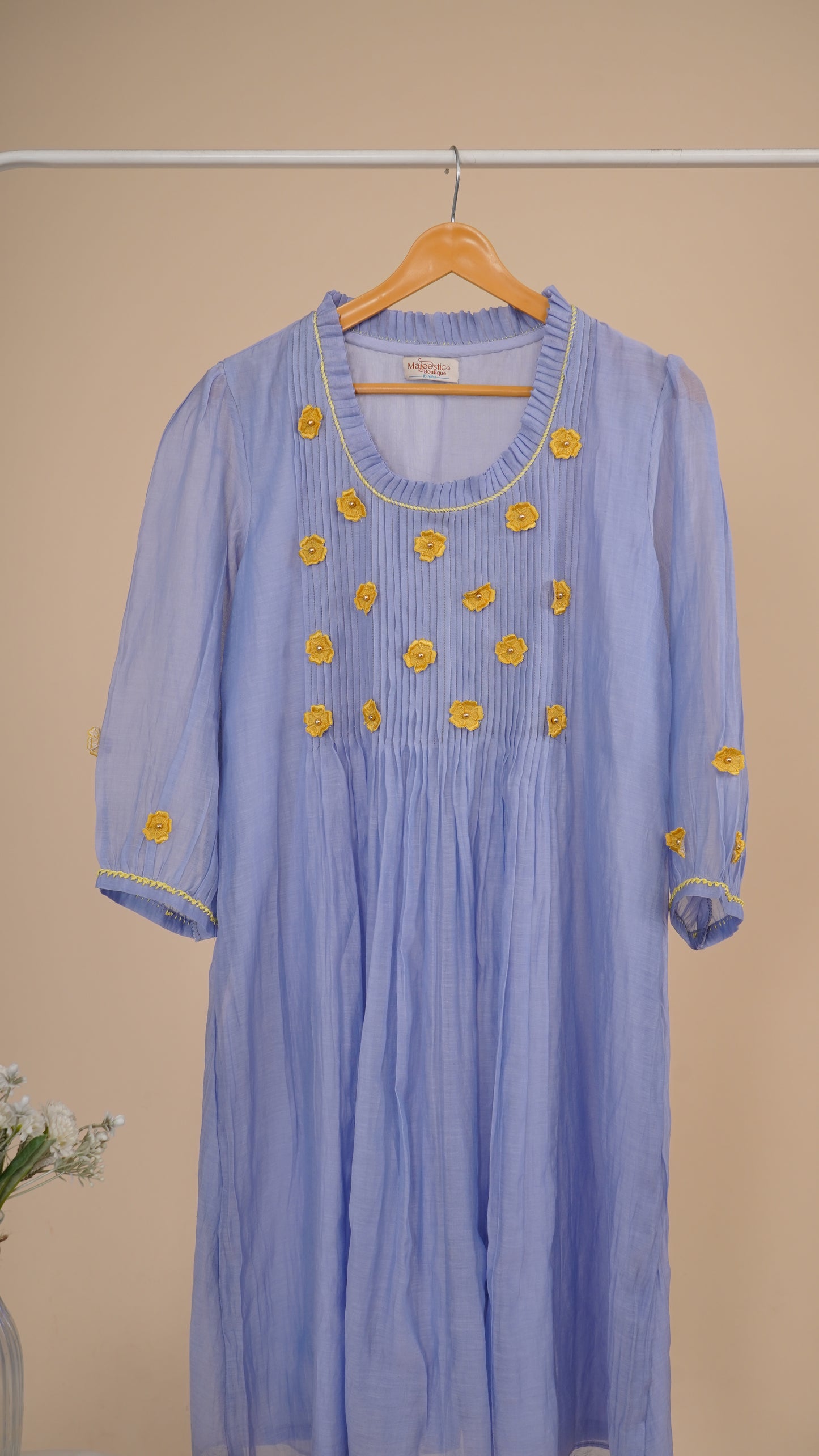 Lilac Pleated Dress