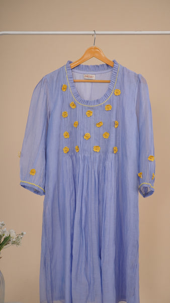 Lilac Pleated Dress
