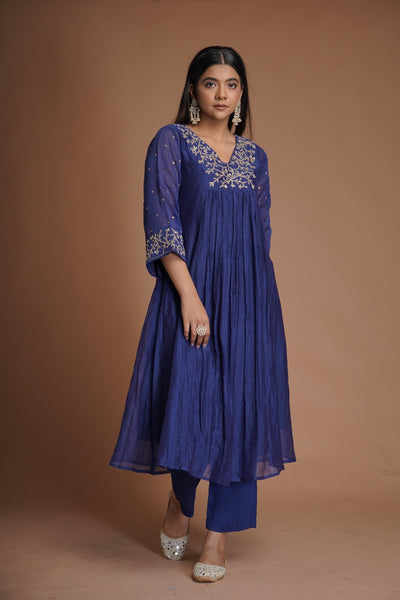 Royal Blue Kurta Set