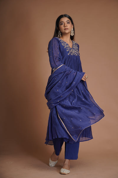 Royal Blue Kurta Set