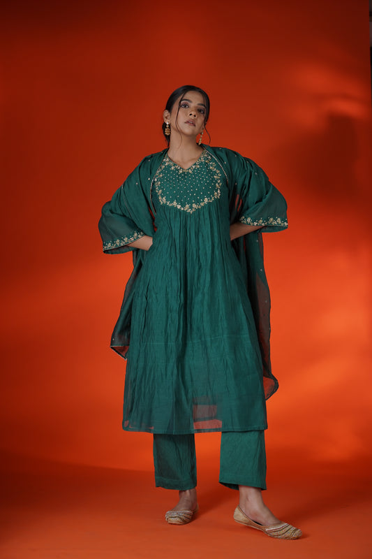 Emerald Green Kurta Set