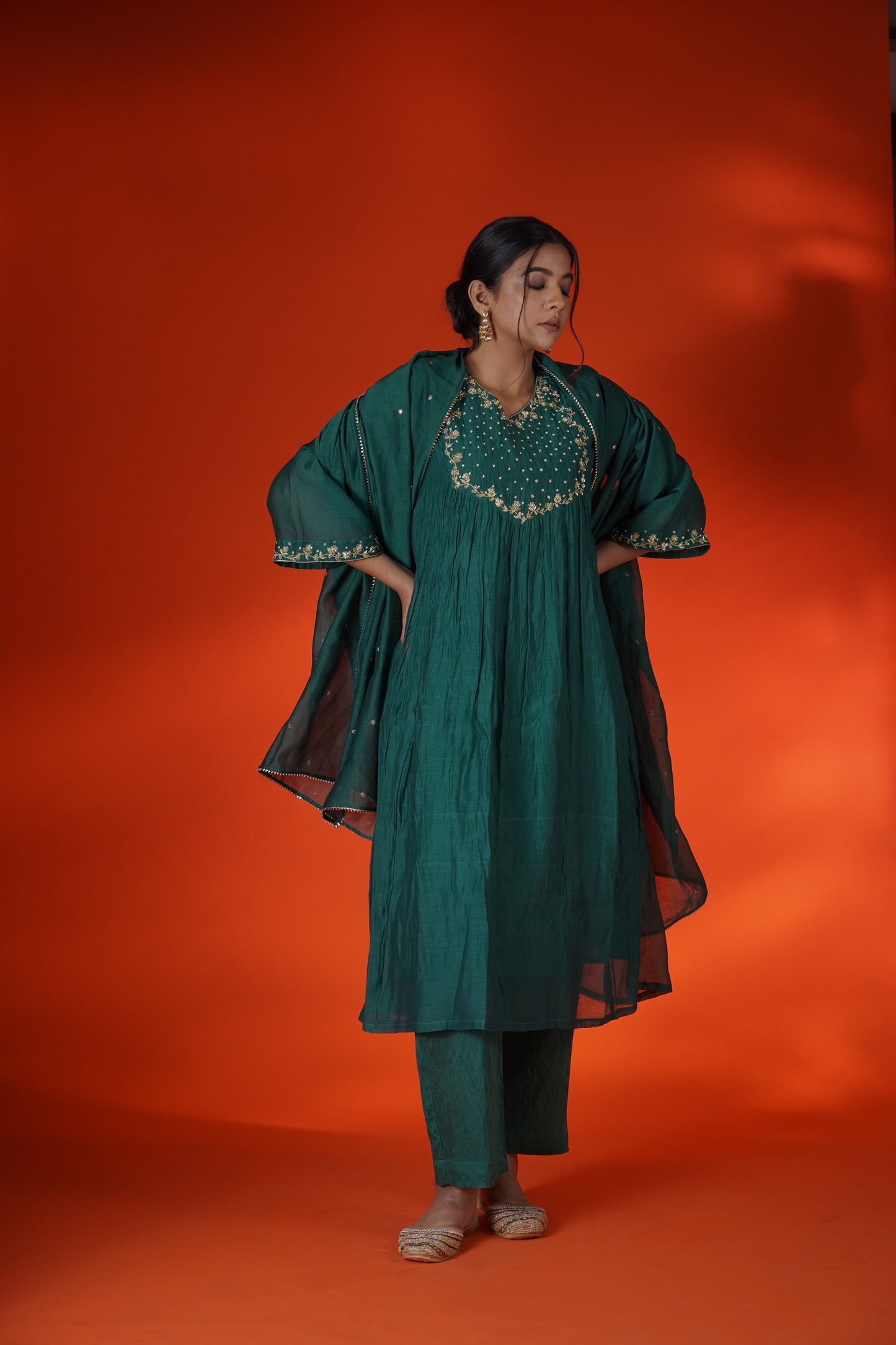 Emerald Green Kurta Set