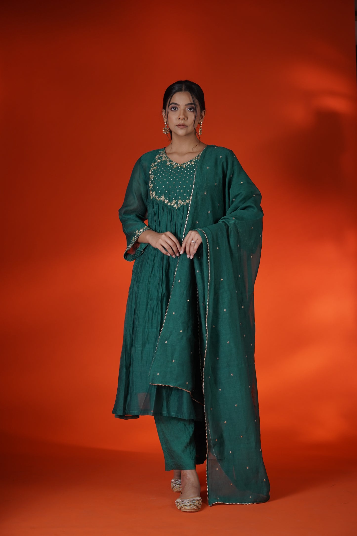 Emerald Green Kurta Set