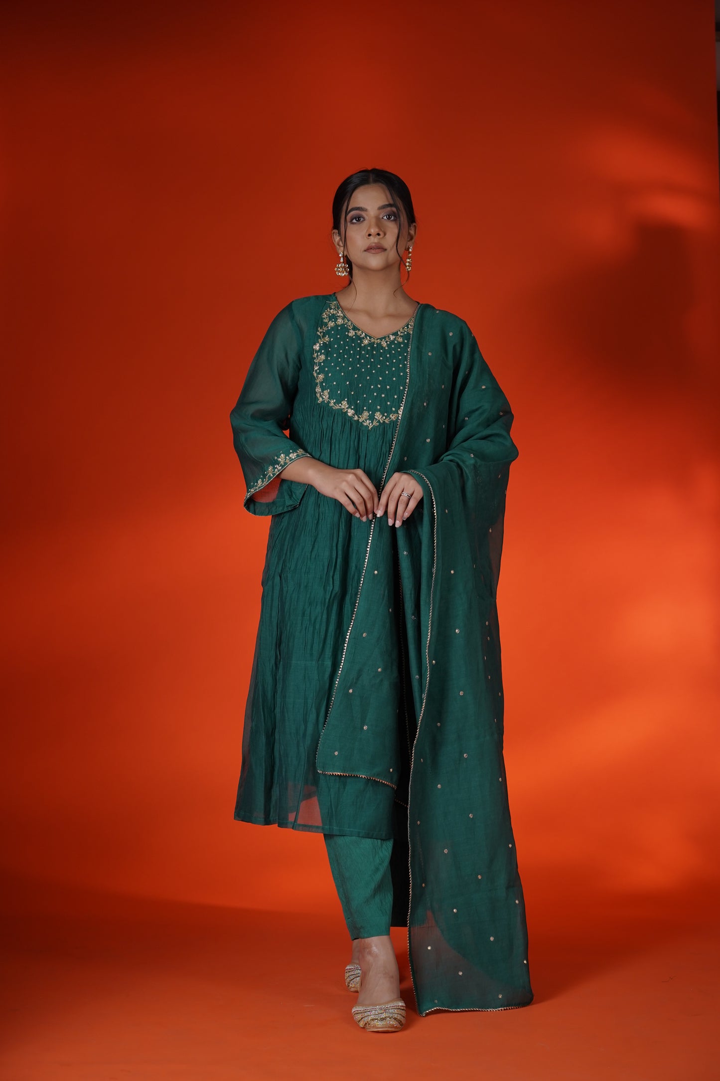 Emerald Green Kurta Set