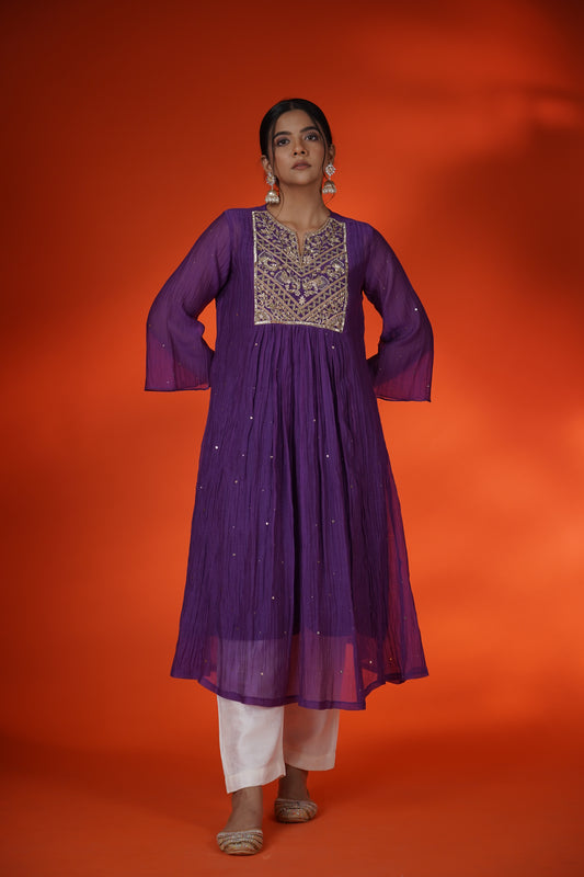 Violet Kurta Set