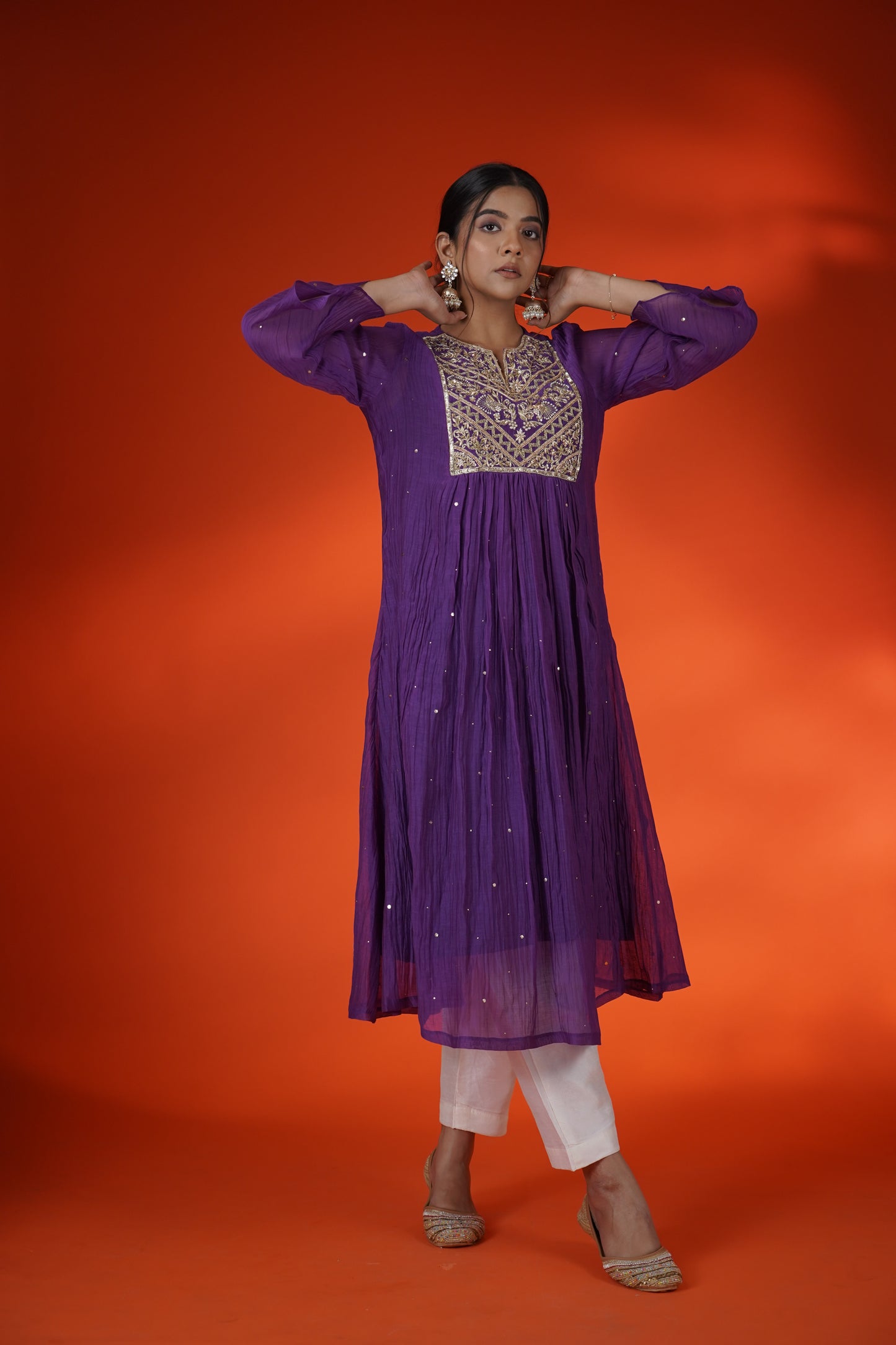 Violet Kurta Set