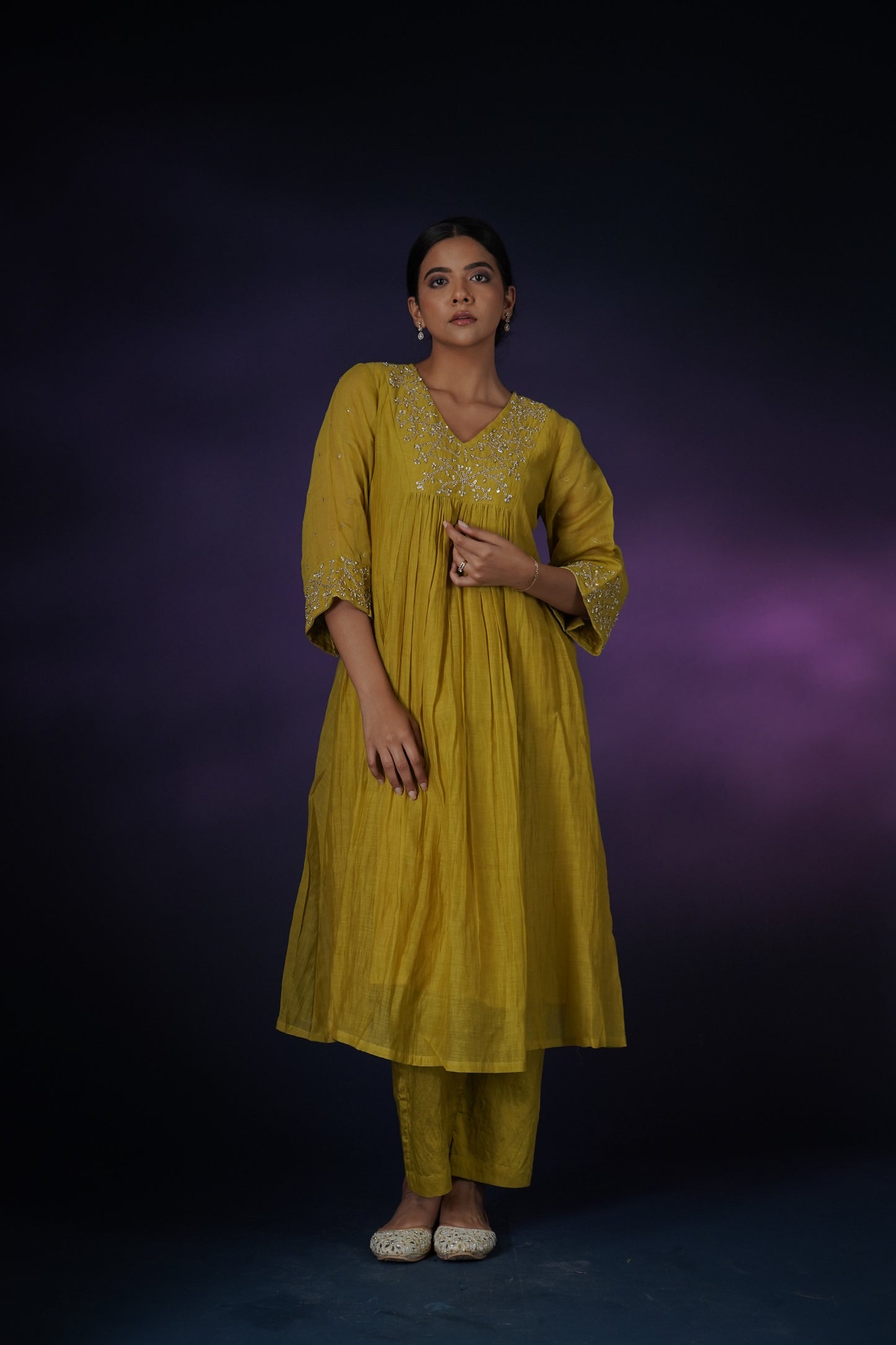 Lime Yellow Kurta Set