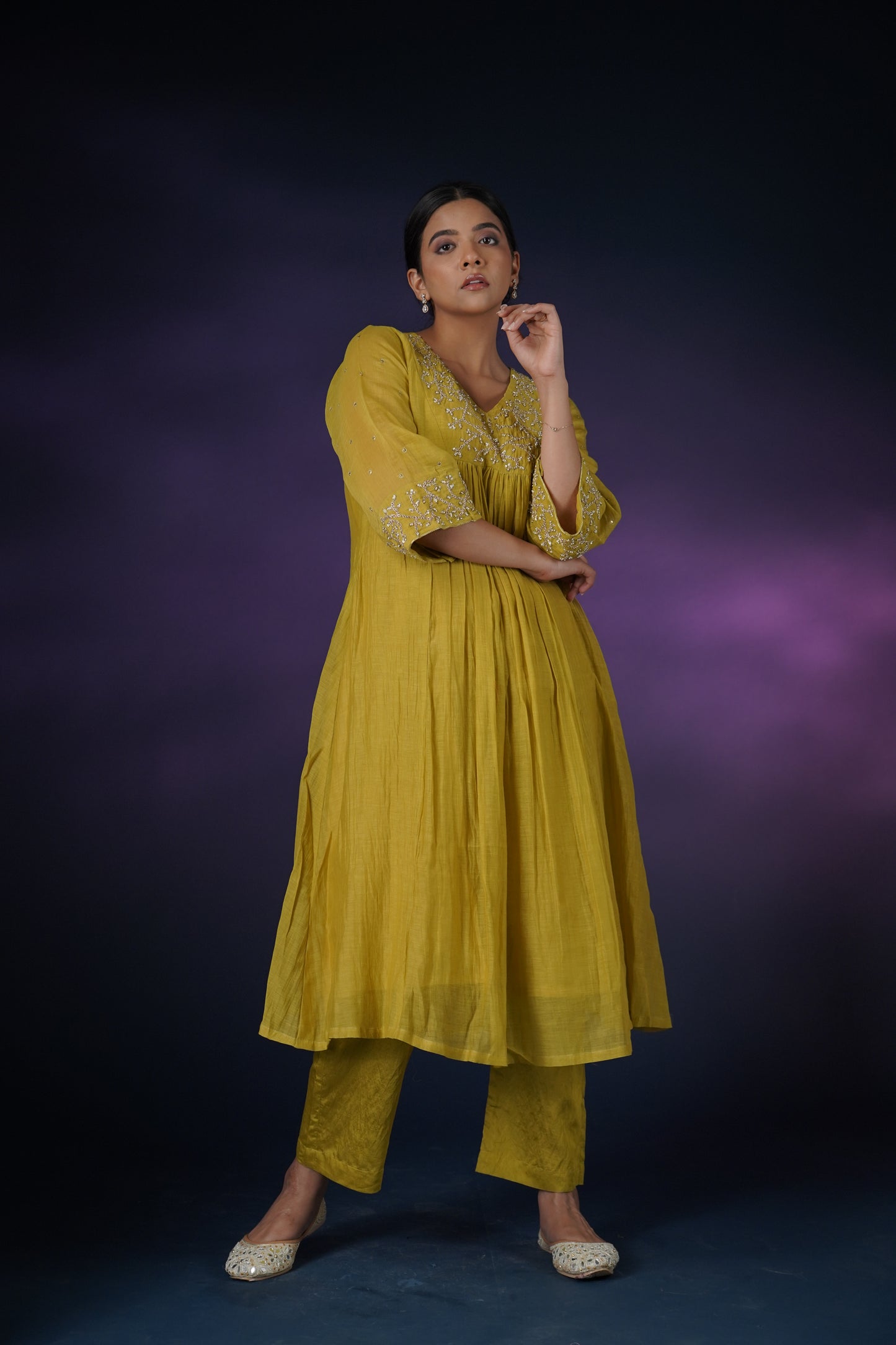 Lime Yellow Kurta Set